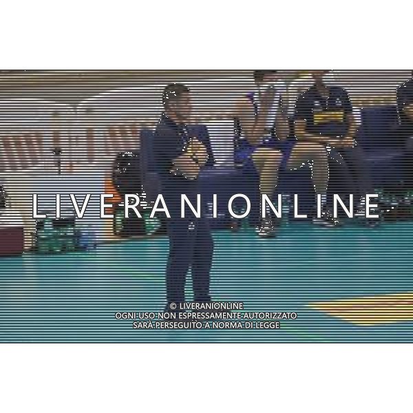 MarianiL/LMedia - Friendly match 2021 - Italy vs Argentina - Italian Volleyball National Team 10 July 2021 - Palasport Cisterna, cisterna, Italy Photo showing: head coach Gianlorenzo Blengini (Italy) @MarianiL/LMedia/AG. ALDO LIVERANI SAS