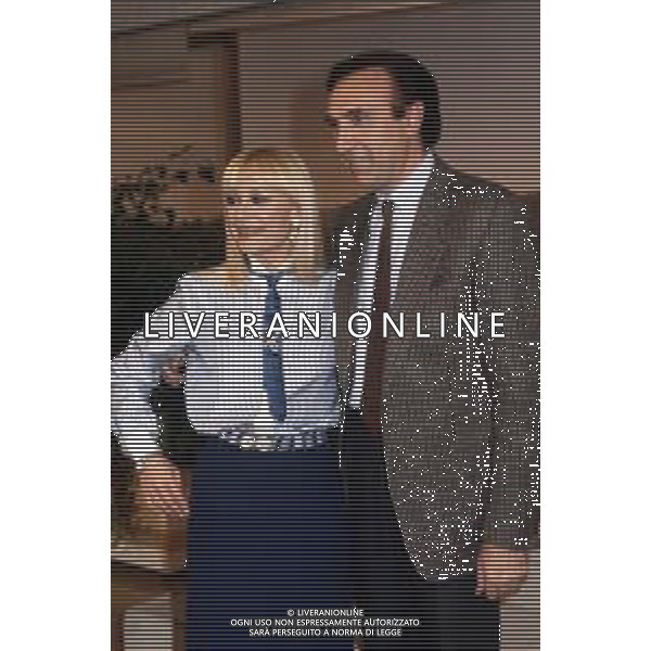 RAFFAELLA CARRA\' CANTANTE E ATTRICE - RETROSPETTIVA NELLA FOTO CON PIPPO BAUDO NEL 1987 ©ARCHIVIO GIOVANNI LIVERANI /AG. ALDO LIVERANI SAS