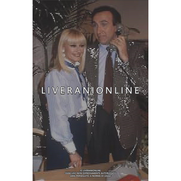 RAFFAELLA CARRA\' CANTANTE E ATTRICE - RETROSPETTIVA NELLA FOTO CON PIPPO BAUDO NEL 1987 ©ARCHIVIO GIOVANNI LIVERANI /AG. ALDO LIVERANI SAS