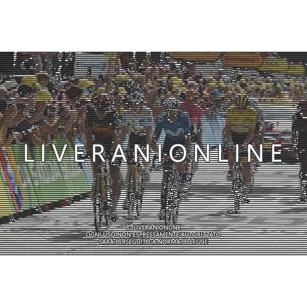 11-07-2021 Tour De France; Tappa 15 Ceret - Andorra La Vella; 2021, Jumbo - Visma; 2021, Movistar; Van Aert, Wout; Mas, Enric; Vingegaard, Jonas; Pogacar, Tadej; Andorra La Vella; ©SIROTTI/AGENZIA ALDO LIVERANI SAS