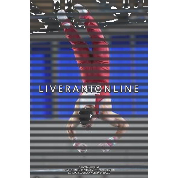 TomasiF/LMedia - Ginnastica artistica - Campionati Assoluti 2021 - Ginnastica 11 luglio 2021 - PalaVesuvio, Napoli, Italia Nella foto: Carlo Macchini (Fiamme Oro) sbarra @TomasiF/LMedia/AGENZIA ALDO LIVERANI SAS