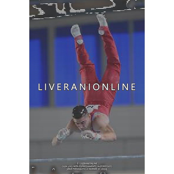 TomasiF/LMedia - Ginnastica artistica - Campionati Assoluti 2021 - Ginnastica 11 luglio 2021 - PalaVesuvio, Napoli, Italia Nella foto: Carlo Macchini (Fiamme Oro) sbarra @TomasiF/LMedia/AGENZIA ALDO LIVERANI SAS