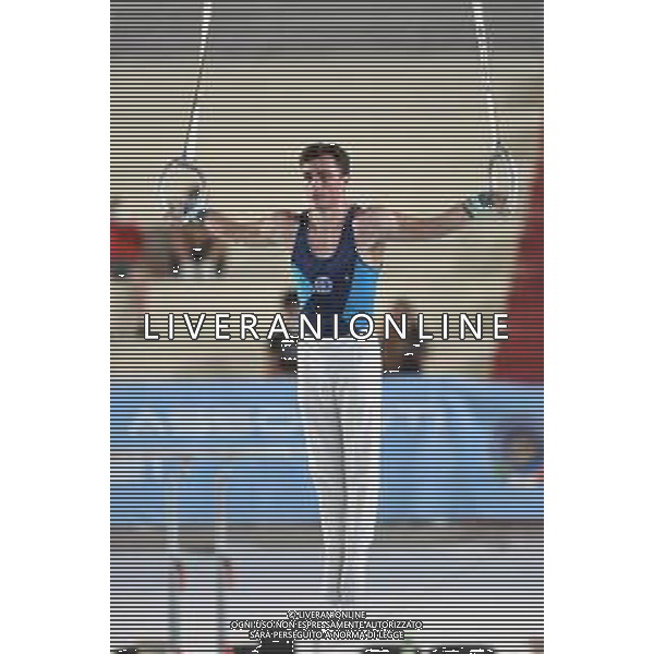 TomasiF/LMedia - Ginnastica artistica - Campionati Assoluti 2021 - Ginnastica 11 luglio 2021 - PalaVesuvio, Napoli, Italia Nella foto: Marco Sarruggerio (Juventus Nova Melzo) anelli @TomasiF/LMedia/AGENZIA ALDO LIVERANI SAS