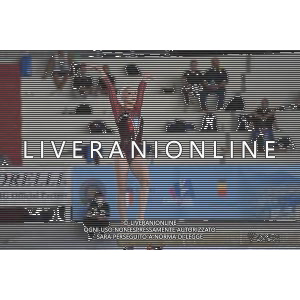 TomasiF/LMedia - Ginnastica artistica - Campionati Assoluti 2021 - Ginnastica 11 luglio 2021 - PalaVesuvio, Napoli, Italia Nella foto: Martina Maggio (Fiamme Oro) trave @TomasiF/LMedia/AGENZIA ALDO LIVERANI SAS