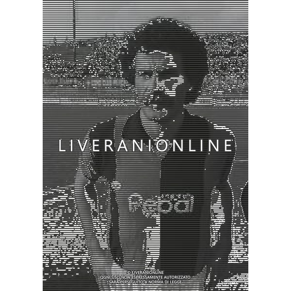 RETROSPETTIVA RENATO SALI CALCIATORE NELLA FOTO RENATO SALI CON LA MAGLIA DEL BOLOGNA CALCIO NELL\'ANNO 1981-1982 AG ALDO LIVERANI SAS