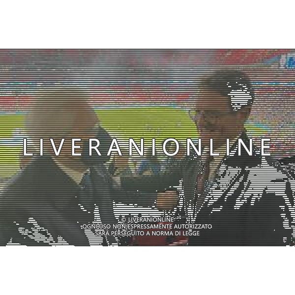 Il Presidente Sergio Mattarella alla finale degli Europei di Calcio Italia - Inghilterra allo Stadio Wembley di Londra 11.07.2021 nella foto con Fabio Capello ©Ufficio per la Stampa e la Comunicazione della Presidenza della Repubblica/AGENZIA ALDO LIVERANI SAS