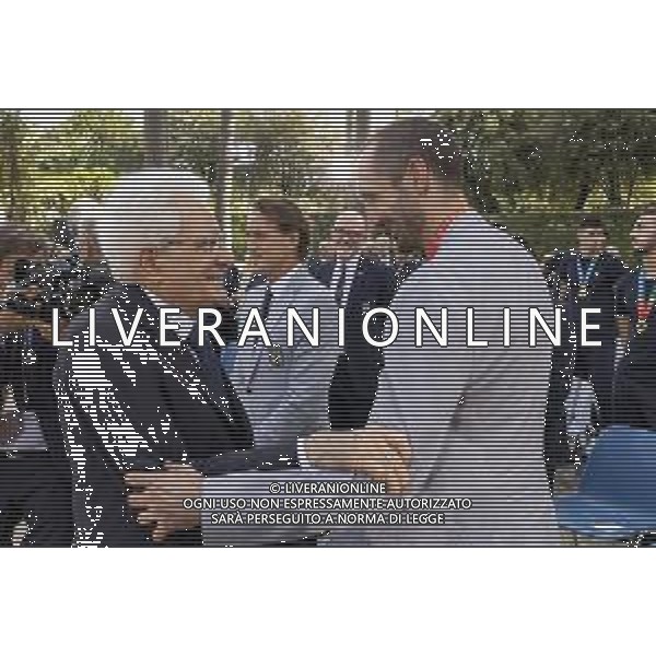 Il Presidente della Repubblica, Sergio Mattarella, ha ricevuto al Quirinale la Nazionale italiana di Calcio vincitrice degli Europei UEFA Euro 2020 e il tennista Matteo Berrettini, finalista al Torneo di Wimbledon - Roma 12.07.2021 Nella foto giorgio Chiellini e roberto mancini ©Ufficio per la Stampa e la Comunicazione della Presidenza della Repubblica/AGENZIA ALDO LIVERANI SAS