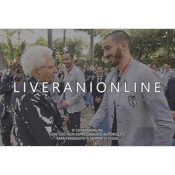 Il Presidente della Repubblica, Sergio Mattarella, ha ricevuto al Quirinale la Nazionale italiana di Calcio vincitrice degli Europei UEFA Euro 2020 e il tennista Matteo Berrettini, finalista al Torneo di Wimbledon - Roma 12.07.2021 Nella foto giorgio Chiellini e Leonardo Bonucci ©Ufficio per la Stampa e la Comunicazione della Presidenza della Repubblica/AGENZIA ALDO LIVERANI SAS