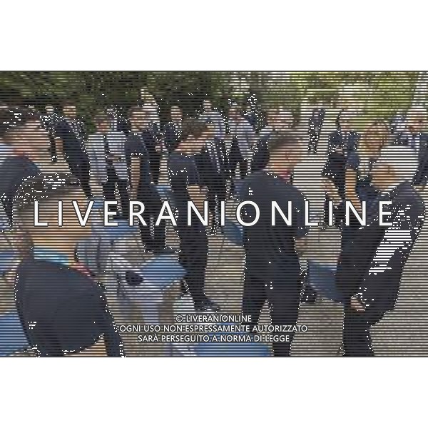 Il Presidente della Repubblica, Sergio Mattarella, ha ricevuto al Quirinale la Nazionale italiana di Calcio vincitrice degli Europei UEFA Euro 2020 e il tennista Matteo Berrettini, finalista al Torneo di Wimbledon - Roma 12.07.2021 ©Ufficio per la Stampa e la Comunicazione della Presidenza della Repubblica/AGENZIA ALDO LIVERANI SAS