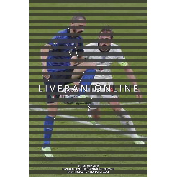 Finale del Campionato Europeo UEFA EURO 2020 ITALIA - INGHILTERRA del 11/07/2021 - nella foto:Bonucci Leonardo(Italia) Kane Harry(Inghilterra) ©Claudio Zamagni/Agenzia Aldo Liverani s.a.s. during European UEFA Championship - UEFA Euro 2020 final soccer match between Italy and England at Wembley Stadium in London on July 11 2021 photo credit by Claudio Zamagni/Aldo Liverani Photo Agency