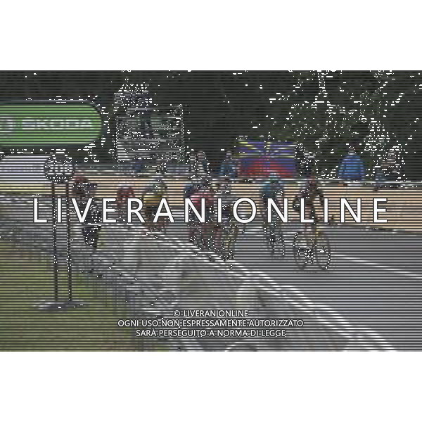 13-07-2021 Tour De France; Tappa 16 Pas De La Case - Saint Gaudens; 2021, Uae - Emirates; 2021, Ef Education - Nippo; 2021, Jumbo - Visma; Pogacar, Tadej; Uran, Rigoberto; Vingegaard, Jonas; Van Aert, Wout; Saint Gaudens; ©SIROTTI/AGENZIA ALDO LIVERANI SAS