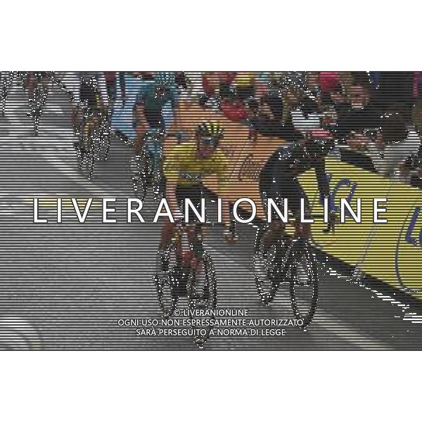 13-07-2021 Tour De France; Tappa 16 Pas De La Case - Saint Gaudens; 2021, Uae - Emirates; 2021, Ineos Grenadiers; Pogacar, Tadej; Carapaz Antonio, Richard Antonio; Saint Gaudens; ©SIROTTI/AGENZIA ALDO LIVERANI SAS