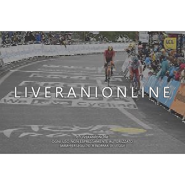 13-07-2021 Tour De France; Tappa 16 Pas De La Case - Saint Gaudens; 2021, Total - Direct Energie; 2021, Bahrain - Victorious; Doubey, Fabien; Wright, Fred; Saint Gaudens; ©SIROTTI/AGENZIA ALDO LIVERANI SAS