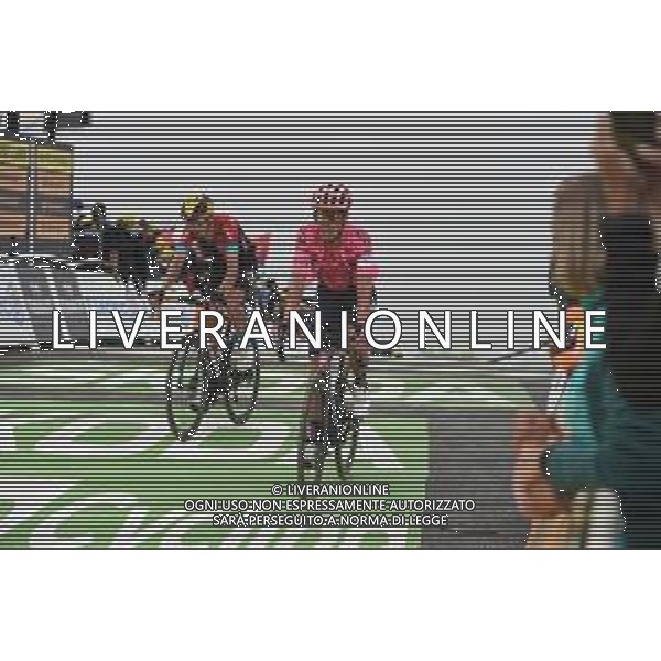 14-07-2021 Tour De France; Tappa 17 Muret - Col Du Portet; 2021, Ef Education - Nippo; 2021, Bahrain - Victorious; Uran, Rigoberto; Teuns, Dylan; Col Du Portet; ©SIROTTI/AGENZIA ALDO LIVERANI SAS