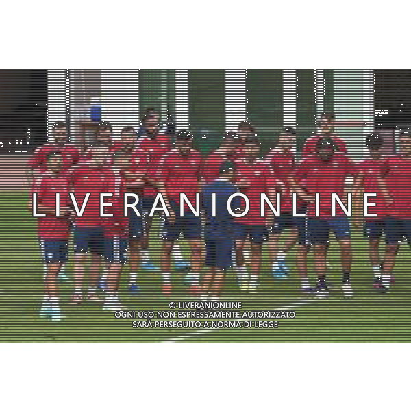 CAGLIARI CALCIO IN RITIRO ESTIVO PRECAMPIONATO 2021/2022 A PEJO 15.07.2021 - NELLA FOTO ALLENAMENTO DI GRUPPO ©MOSCA/AGENZIA ALDO LIVERANI SAS