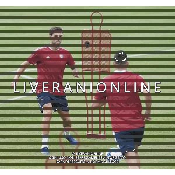 CAGLIARI CALCIO IN RITIRO ESTIVO PRECAMPIONATO 2021/2022 A PEJO 15.07.2021 - ALLENAMENTO NELLA FOTO LUCA CEPPITELLI ©MOSCA/AGENZIA ALDO LIVERANI SAS