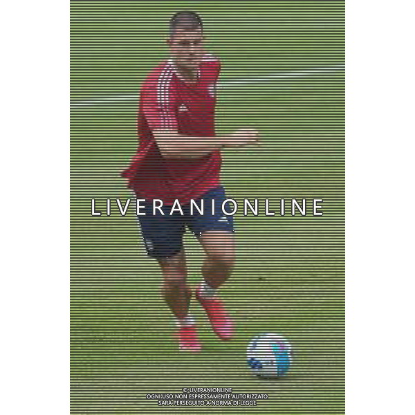 CAGLIARI CALCIO IN RITIRO ESTIVO PRECAMPIONATO 2021/2022 A PEJO 15.07.2021 - ALLENAMENTO NELLA FOTO ALBERTO CERRI ©MOSCA/AGENZIA ALDO LIVERANI SAS