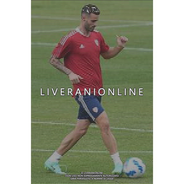 CAGLIARI CALCIO IN RITIRO ESTIVO PRECAMPIONATO 2021/2022 A PEJO 15.07.2021 - ALLENAMENTO NELLA FOTO ALESSANDRO DEIOLA ©MOSCA/AGENZIA ALDO LIVERANI SAS