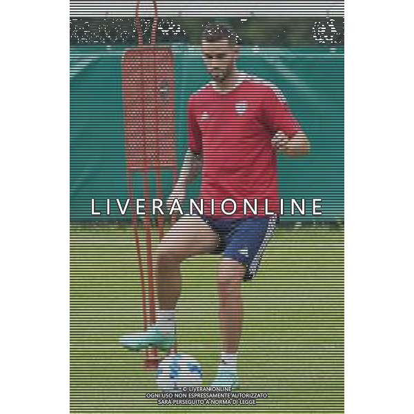CAGLIARI CALCIO IN RITIRO ESTIVO PRECAMPIONATO 2021/2022 A PEJO 15.07.2021 - ALLENAMENTO NELLA FOTO GASTON PEREIRO ©MOSCA/AGENZIA ALDO LIVERANI SAS