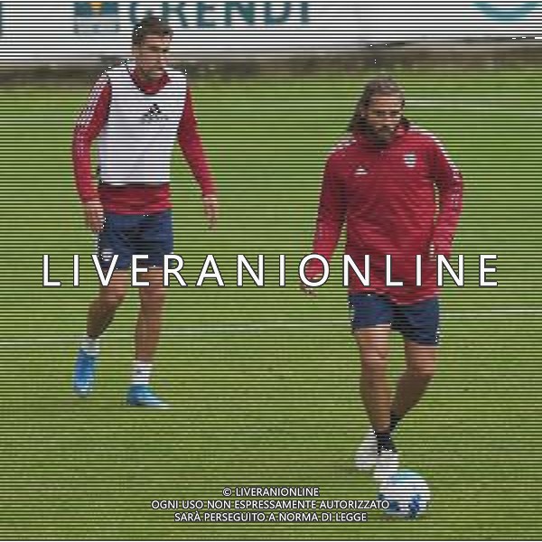 CAGLIARI CALCIO IN RITIRO ESTIVO PRECAMPIONATO 2021/2022 A PEJO 15.07.2021 - ALLENAMENTO NELLA FOTO LEONARDO PAVOLETTI E KEVIN STROOTMAN ©MOSCA/AGENZIA ALDO LIVERANI SAS