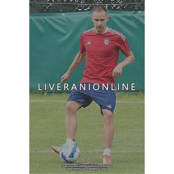 CAGLIARI CALCIO IN RITIRO ESTIVO PRECAMPIONATO 2021/2022 A PEJO 15.07.2021 - ALLENAMENTO NELLA FOTO MARKO ROG ©MOSCA/AGENZIA ALDO LIVERANI SAS
