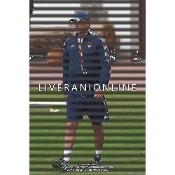 CAGLIARI CALCIO IN RITIRO ESTIVO PRECAMPIONATO 2021/2022 A PEJO 15.07.2021 - ALLENAMENTO NELLA FOTO L\'ALLENATORE LEONARDO SEMPLICI ©MOSCA/AGENZIA ALDO LIVERANI SAS