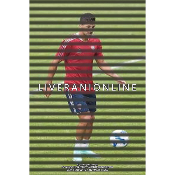 CAGLIARI CALCIO IN RITIRO ESTIVO PRECAMPIONATO 2021/2022 A PEJO 15.07.2021 - ALLENAMENTO NELLA FOTO GIOVANNI SIMEONE ©MOSCA/AGENZIA ALDO LIVERANI SAS
