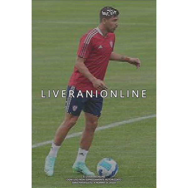 CAGLIARI CALCIO IN RITIRO ESTIVO PRECAMPIONATO 2021/2022 A PEJO 15.07.2021 - ALLENAMENTO NELLA FOTO GIOVANNI SIMEONE ©MOSCA/AGENZIA ALDO LIVERANI SAS