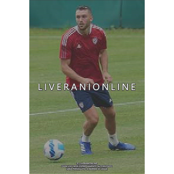 CAGLIARI CALCIO IN RITIRO ESTIVO PRECAMPIONATO 2021/2022 A PEJO 15.07.2021 - ALLENAMENTO NELLA FOTO SEBASTIAN WALUKIEWICZ ©MOSCA/AGENZIA ALDO LIVERANI SAS