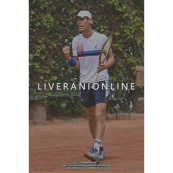 © TVRG Trofeo Bonfiglio Giulio Perego ITA vs Jakub Mensik CZE nella foto Giulio Perego Milano 15-07-2021 Tennis Club Alberto Bonacossa Campionati Internazionali d\'Italia categoria juniores 61mo Trofeo Bonfiglio - ottavi di finale foto Roberto Garavaglia/ag. Aldo Liverani sas