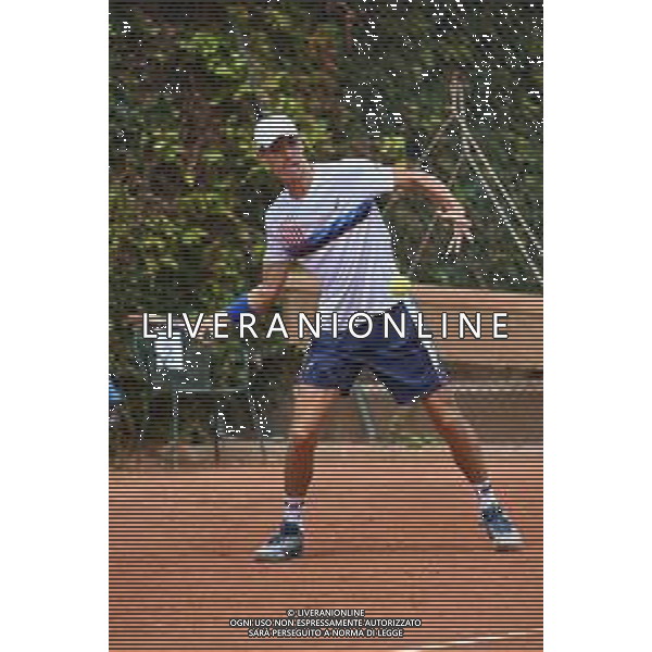 © TVRG Trofeo Bonfiglio Giulio Perego ITA vs Jakub Mensik CZE nella foto Giulio Perego Milano 15-07-2021 Tennis Club Alberto Bonacossa Campionati Internazionali d\'Italia categoria juniores 61mo Trofeo Bonfiglio - ottavi di finale foto Roberto Garavaglia/ag. Aldo Liverani sas