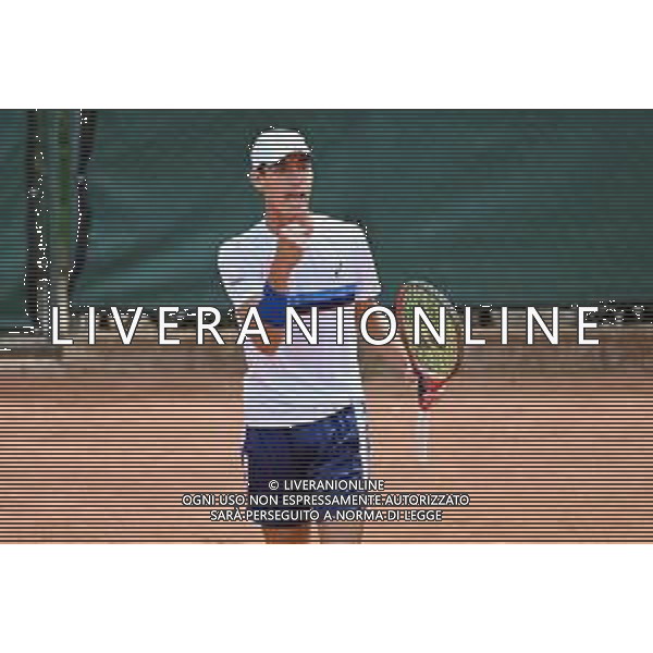 © TVRG Trofeo Bonfiglio Giulio Perego ITA vs Jakub Mensik CZE nella foto Giulio Perego Milano 15-07-2021 Tennis Club Alberto Bonacossa Campionati Internazionali d\'Italia categoria juniores 61mo Trofeo Bonfiglio - ottavi di finale foto Roberto Garavaglia/ag. Aldo Liverani sas