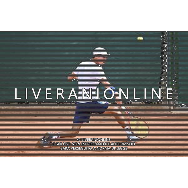 © TVRG Trofeo Bonfiglio Giulio Perego ITA vs Jakub Mensik CZE nella foto Giulio Perego Milano 15-07-2021 Tennis Club Alberto Bonacossa Campionati Internazionali d\'Italia categoria juniores 61mo Trofeo Bonfiglio - ottavi di finale foto Roberto Garavaglia/ag. Aldo Liverani sas