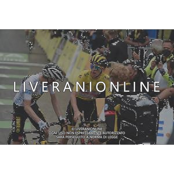 15-07-2021 Tour De France; Tappa 18 Pau - Luz Ardiden; 2021, Jumbo - Visma; 2021, Uae - Emirates; Vingegaard, Jonas; Pogacar, Tadej; Luz Ardiden; ©sirotti/AGENZIA ALDO LIVERANI SAS