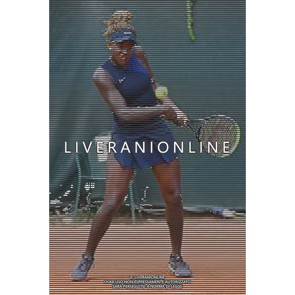 ¬© TVRG Trofeo Bonfiglio - quarti di finale Petra Marcinko CRO vs Clervie Ngounoue USA nella foto Clervie Ngounoue Milano 16-07-2021 Tennis Club Alberto Bonacossa Campionati Internazionali d\'Italia categoria juniores 61mo Trofeo Bonfiglio - quarti di finale foto Roberto Garavaglia/ag. Aldo Liverani sas/AG. ALDO LIVERANI SAS