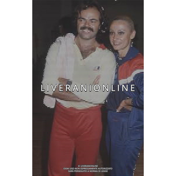 RAFFAELLA CARRA\' CANTANTE E ATTRICE - RETROSPETTIVA NELLA FOTO CON IL COMPAGNO SERGIO JAPINO NEL 1984 ©ARCHIVIO GIOVANNI LIVERANI /AG. ALDO LIVERANI SAS