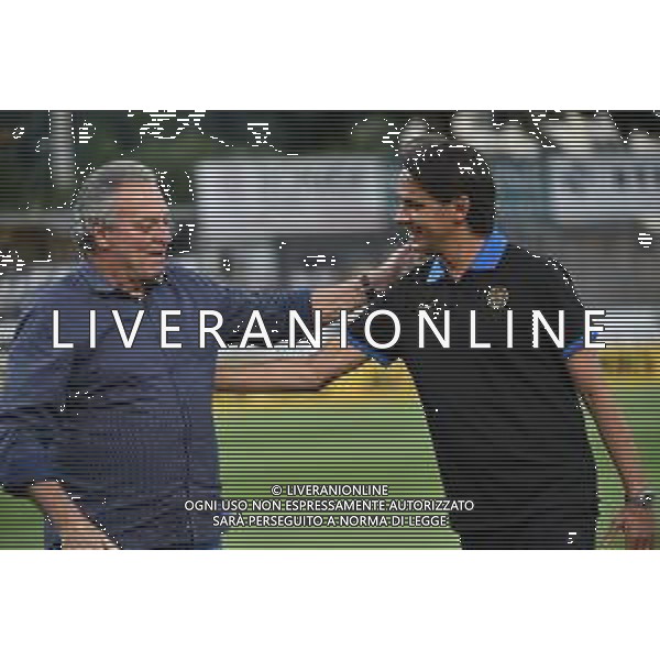 Abel Braga SX allenatore Lugano e Simone Inzaghi DX allenatore Inter Lugano vs Inter amichevole precampionato Lugano (CH) 17-07-2021 Stadio Cornaredo foto Roberto Garavaglia/ag. Aldo Liverani sas/AGENZIA ALDO LIVERANI