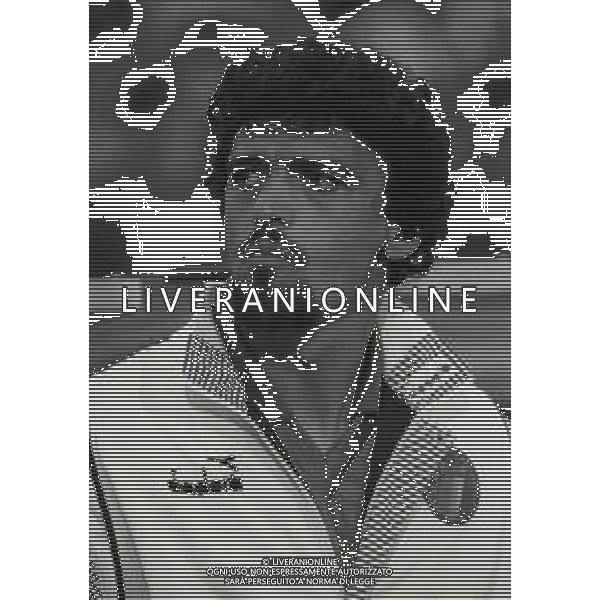 RETROSPETTIVA ALESSANDRO ALTOBELLI CALCIATORE NELLA FOTO ALESSANDRO ALTOBELLI NELL\'ANNO 1988 AGLI EUROPEI AG ALDO LIVERANI SAS 