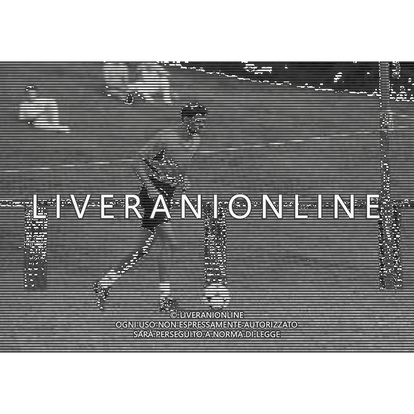RETROSPETTIVA ALESSANDRO ALTOBELLI CALCIATORE NELLA FOTO ALESSANDRO ALTOBELLI NELL\'ANNO 1990 ALLENAMENTO ASCOLI CALCIO AG ALDO LIVERANI SAS  