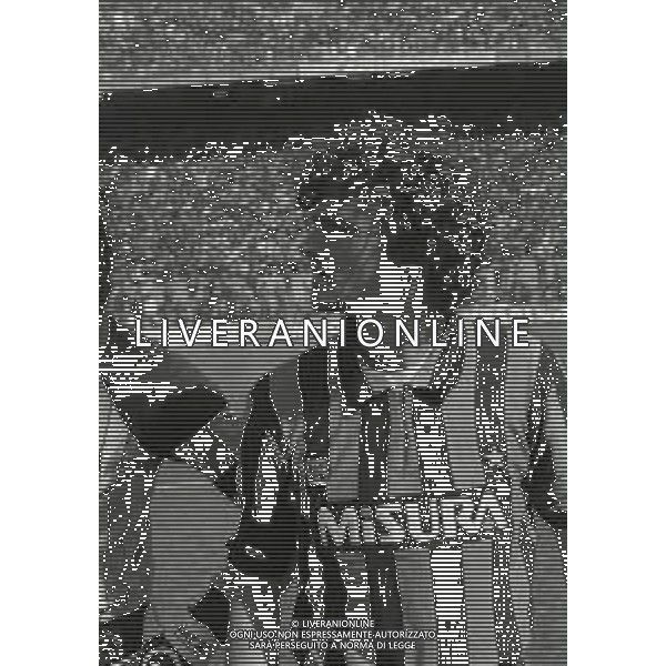 RETROSPETTIVA ALESSANDRO ALTOBELLI CALCIATORE NELLA FOTO ALESSANDRO ALTOBELLI NELL\'ANNO 1985-1986 CON LA MAGLIA DELL\' INTER AG ALDO LIVERANI SAS 