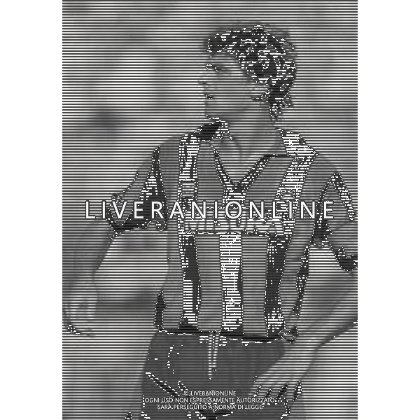RETROSPETTIVA ALESSANDRO ALTOBELLI CALCIATORE NELLA FOTO ALESSANDRO ALTOBELLI NELL\'ANNO 1985-1986 CON LA MAGLIA DELL\' INTER AG ALDO LIVERANI SAS 