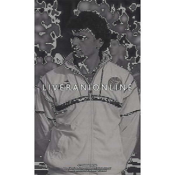RETROSPETTIVA ALESSANDRO ALTOBELLI CALCIATORE NELLA FOTO ALESSANDRO ALTOBELLI NELL\'ANNO 1987-1988 CON LA MAGLIA DELLA NAZIONALE ITALIANA AG ALDO LIVERANI SAS 