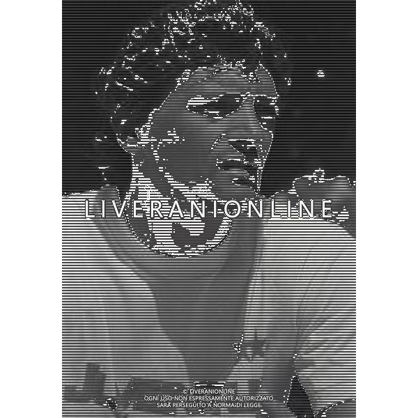 RETROSPETTIVA ALESSANDRO ALTOBELLI CALCIATORE NELLA FOTO ALESSANDRO ALTOBELLI NELL\'ANNO 1988 -1989 CON LA MAGLIA DELLA JUVENTUS AG ALDO LIVERANI SAS  