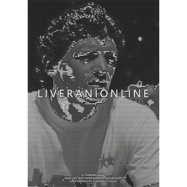 RETROSPETTIVA ALESSANDRO ALTOBELLI CALCIATORE NELLA FOTO ALESSANDRO ALTOBELLI NELL\'ANNO 1988 -1989 CON LA MAGLIA DELLA JUVENTUS AG ALDO LIVERANI SAS  