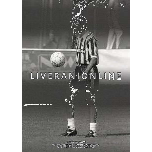 RETROSPETTIVA ALESSANDRO ALTOBELLI CALCIATORE NELLA FOTO ALESSANDRO ALTOBELLI NELL\'ANNO 1988 -1989 CON LA MAGLIA DELLA JUVENTUS AG ALDO LIVERANI SAS  