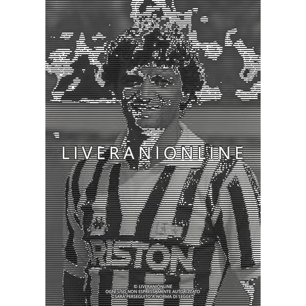 RETROSPETTIVA ALESSANDRO ALTOBELLI CALCIATORE NELLA FOTO ALESSANDRO ALTOBELLI NELL\'ANNO 1988 -1989 CON LA MAGLIA DELLA JUVENTUS AG ALDO LIVERANI SAS  