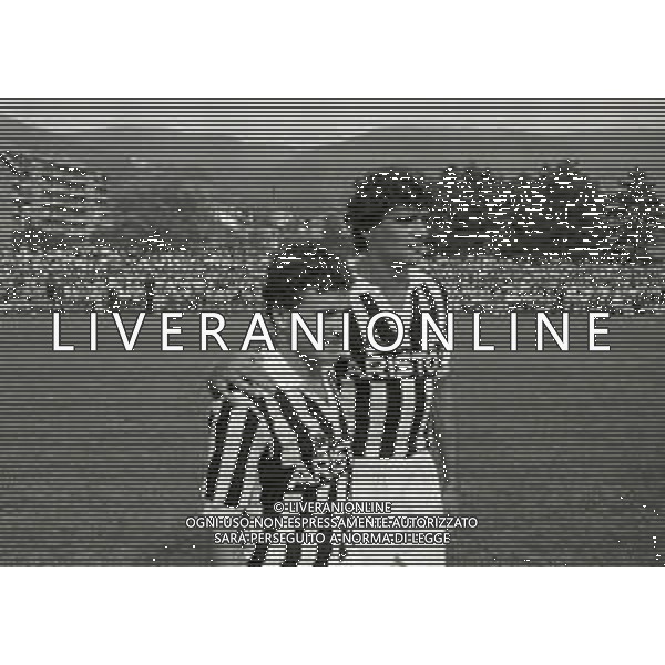 RETROSPETTIVA ALESSANDRO ALTOBELLI CALCIATORE NELLA FOTO ALESSANDRO ALTOBELLI NELL\'ANNO 1988 -1989 CON LA MAGLIA DELLA JUVENTUS CON RUI BARROS AG ALDO LIVERANI SAS   