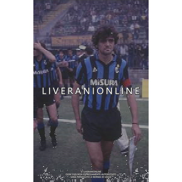 RETROSPETTIVA ALESSANDRO ALTOBELLI CALCIATORE NELLA FOTO ALESSANDRO ALTOBELLI CON LA MAGLIA DELL\'INTER AG ALDO LIVERANI SAS 