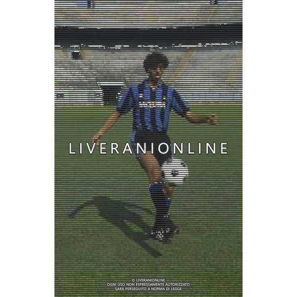 RETROSPETTIVA ALESSANDRO ALTOBELLI CALCIATORE NELLA FOTO ALESSANDRO ALTOBELLI CON LA MAGLIA DELL\'INTER AG ALDO LIVERANI SAS 