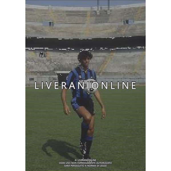 RETROSPETTIVA ALESSANDRO ALTOBELLI CALCIATORE NELLA FOTO ALESSANDRO ALTOBELLI CON LA MAGLIA DELL\'INTER AG ALDO LIVERANI SAS 